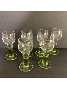 Vintage Italian Bormioli Rocco Limoncino Liquor Cordial Shot Glasses